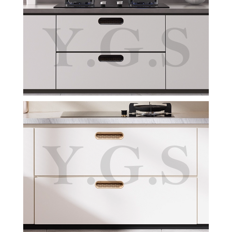 鋁合金通風戶引手 內崁式隱藏拉手 透氣孔把手 櫥櫃 鞋櫃 崁入把手-細節圖4