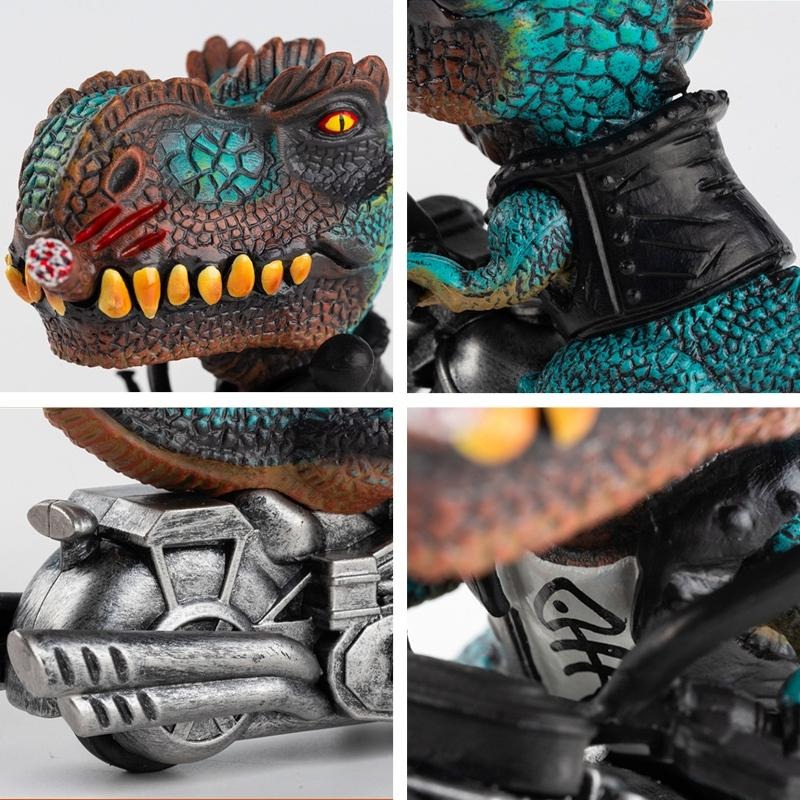 😎超帥😎新霸王龍機車模型公仔 恐龍摩托車 機車模型 暴龍 生日禮物 交換禮物 送禮 聖誕禮物【毛毛的店】-細節圖4
