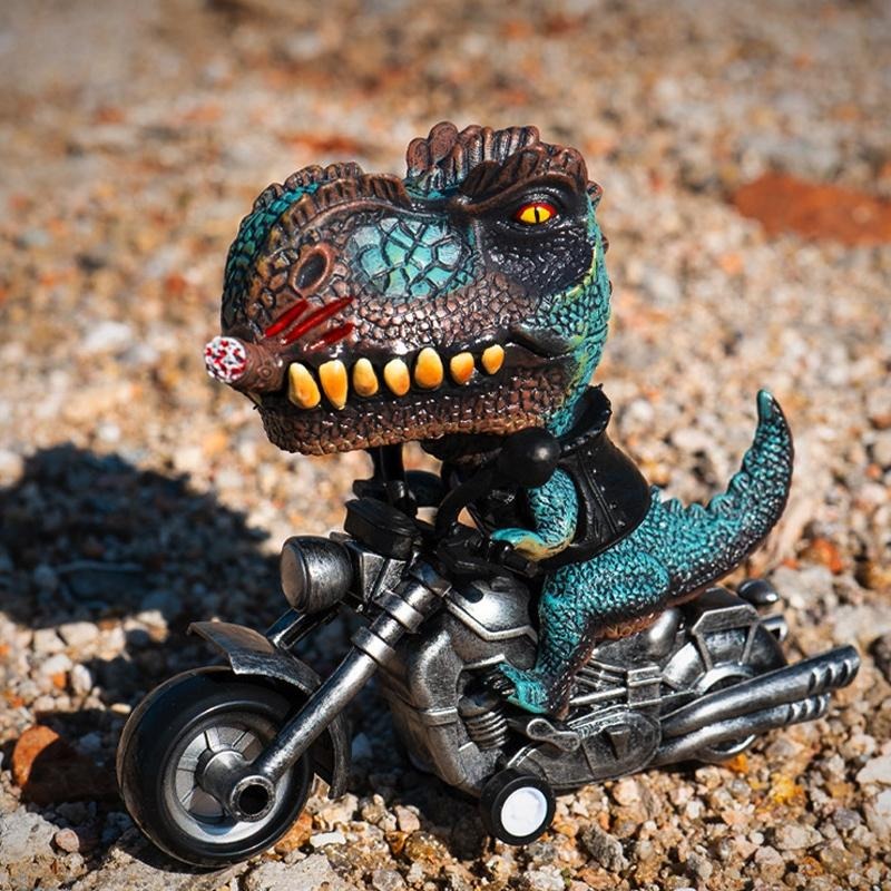 😎超帥😎新霸王龍機車模型公仔 恐龍摩托車 機車模型 暴龍 生日禮物 交換禮物 送禮 聖誕禮物【毛毛的店】-細節圖5