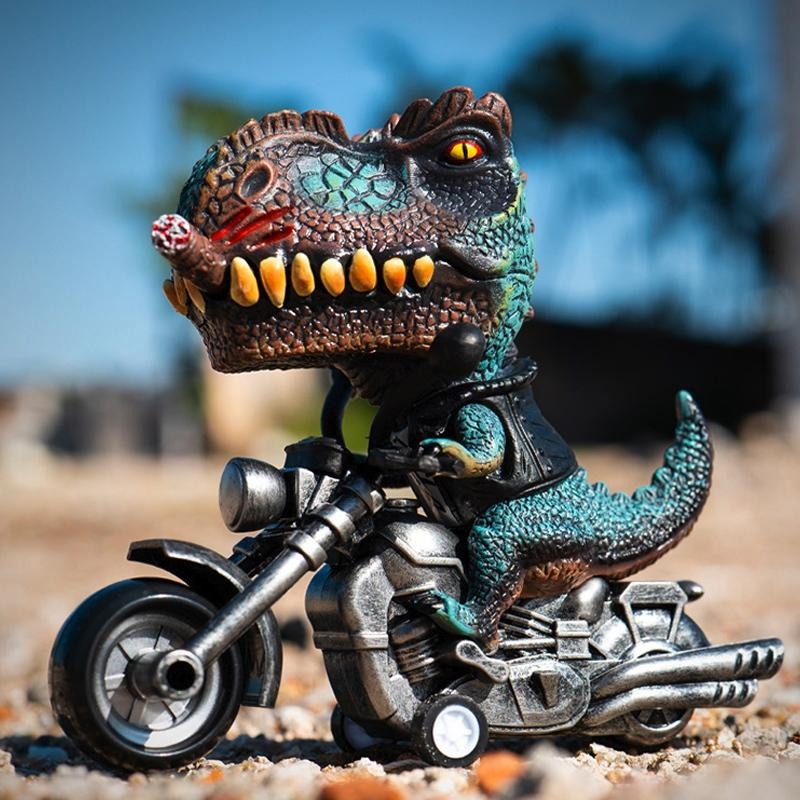 😎超帥😎新霸王龍機車模型公仔 恐龍摩托車 機車模型 暴龍 生日禮物 交換禮物 送禮 聖誕禮物【毛毛的店】-細節圖6