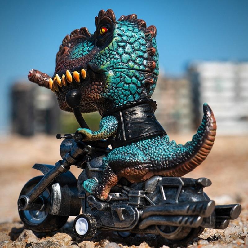 😎超帥😎新霸王龍機車模型公仔 恐龍摩托車 機車模型 暴龍 生日禮物 交換禮物 送禮 聖誕禮物【毛毛的店】-細節圖7