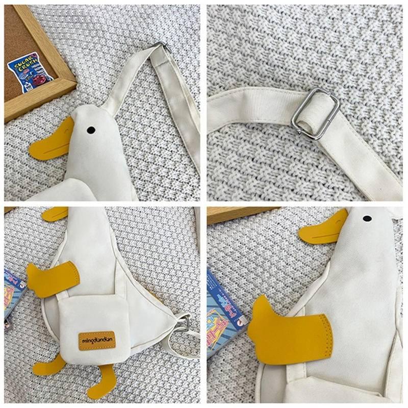 🔥新推薦🔥造型鴨子包包 單肩包 側背包 通勤包 搞怪 造型包 創意 柯爾鴨 生日禮物 交換禮物 收納包【毛毛的店】-細節圖6