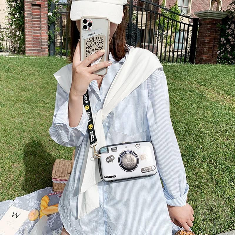 📷很堅固📷韓版百搭相機包 單肩包 手機包 硬殼包 化妝品包 收納包 造型包 生日禮物 交換禮物 小廢包【毛毛的店】-細節圖7