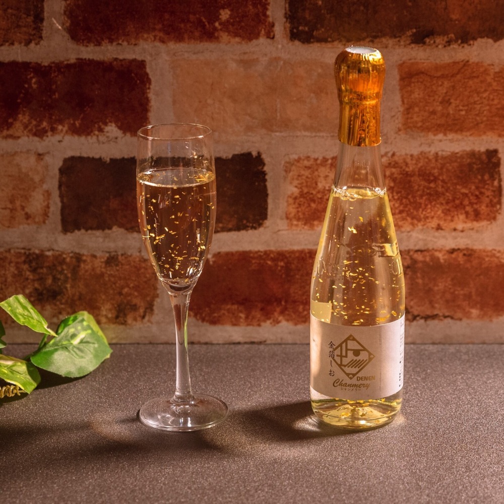 【台灣現貨】日本禮盒 金箔鹽氣泡飲 金箔香檳 氣泡飲料 限量出品  生日禮物 周年紀念 年節送禮【日本進口Ⅹ台灣直送】-細節圖4