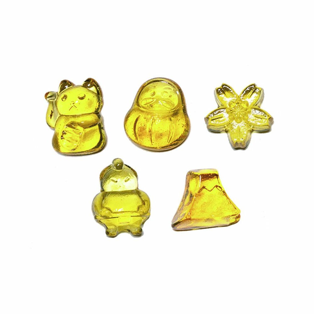 【台灣現貨】日本招財和風黃金糖 金柑糖 古早味糖果 日本造型糖果 富士山糖果 不倒翁糖果 櫻花糖果-細節圖5