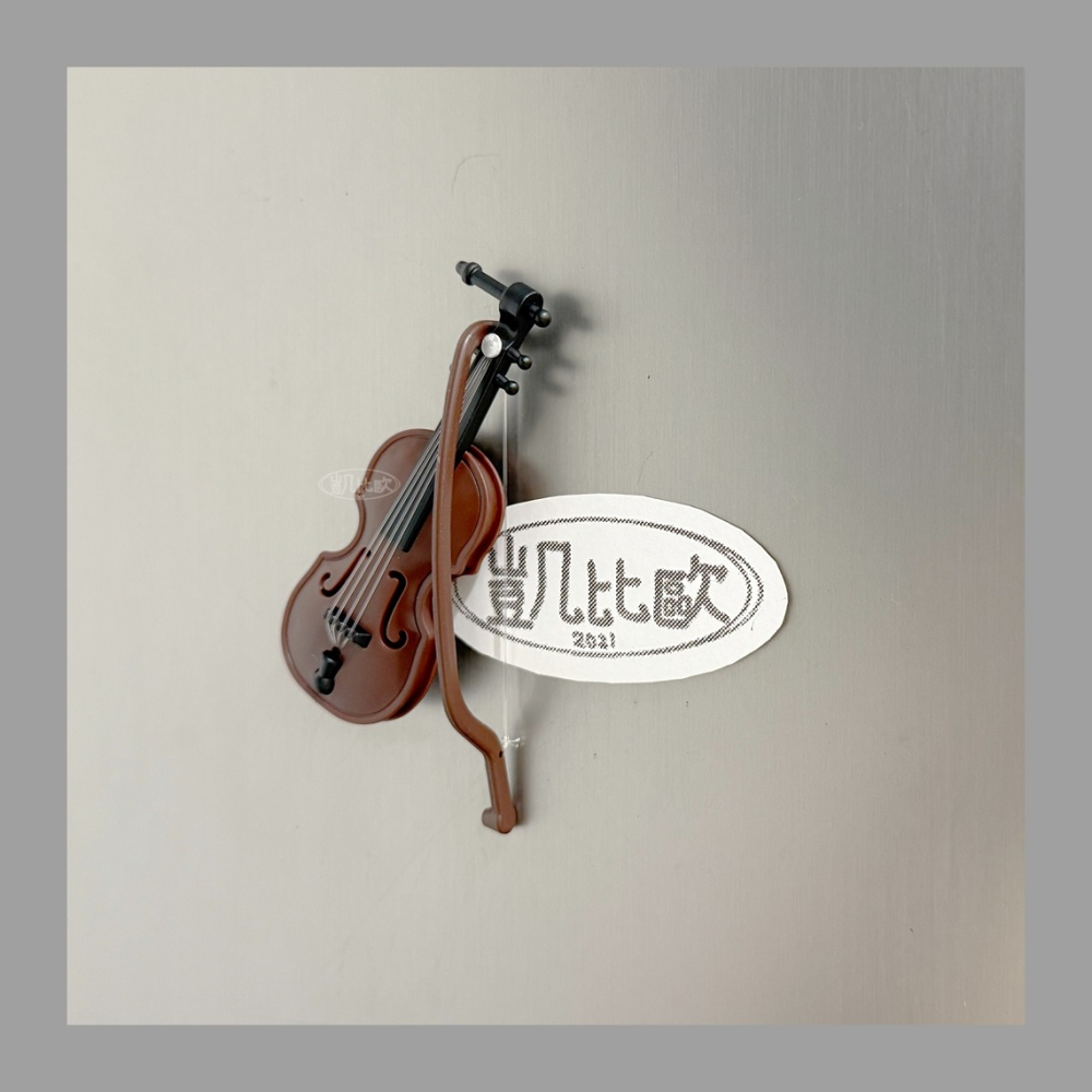 【凱比歐 A1099】冰箱磁鐵 冰箱貼 小提琴造型 磁吸裝飾 留言夾 仿真樂器 創意 樂器造型 造型磁鐵-細節圖4