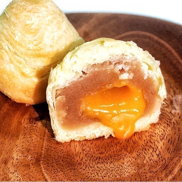 發票💓月餅流心系列 奶香紅豆蛋黃流心酥 芋頭流心酥 芋頭酥 流芯酥 蛋黃酥 月餅 中秋節禮盒 伴手禮 蛋黃-細節圖3