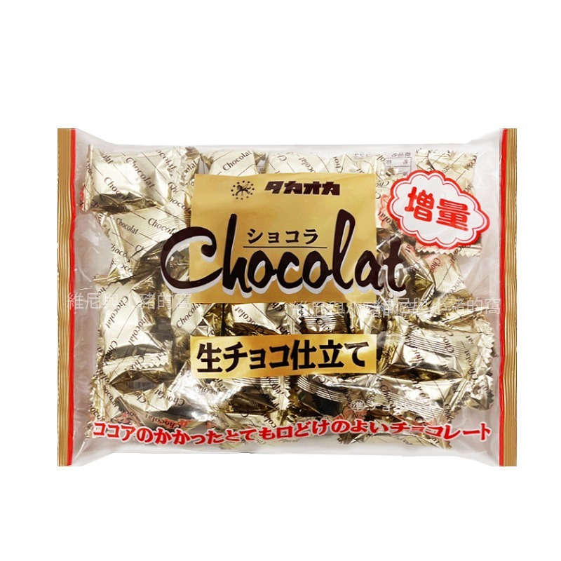 日本 Takaoka高岡 生巧克力❗發票現貨 期間限定 增量版 原味生巧克力 高岡可可糖 濃郁巧克力 生巧克力風味-細節圖2