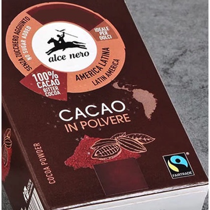 出清特價中 義大利尼 尼諾 可可粉 75g/盒 巧克力 alce nero cacao  【蜜蜂超市｜BeeMart 】-細節圖2