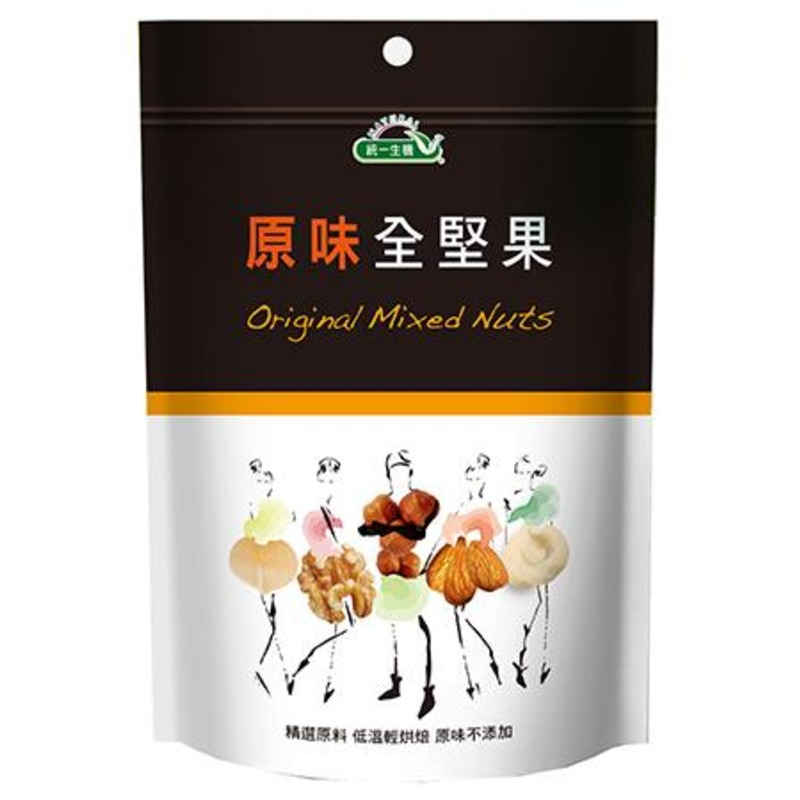 統一生機 原味全堅果100G 袋 堅果 杏仁 腰果 核桃 榛果 夏威夷果 含 牛奶 芝麻 【蜜蜂超市｜BeeMart 】