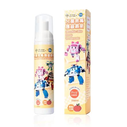 oh care 歐克威爾 Poli 波力 兒童 含氟 護齒 慕斯 (100ml/入) 蘋果味【蜜蜂超市｜BeeMart】-細節圖3