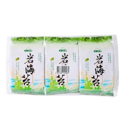 統一生機 岩海苔 原味 (4.8公克*3包/袋) 海苔 韓國 捲壽司 紫菜 零食 芝麻 點心【蜜蜂超市｜BeeMart】-細節圖3