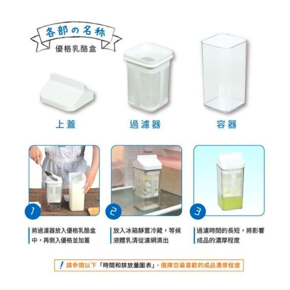 普羅拜爾 水切 優格盒 1000ml/空罐  希臘優格 手作【蜜蜂超市｜BeeMart 】 乳清蛋白 優格 乳酪日本原裝-細節圖3