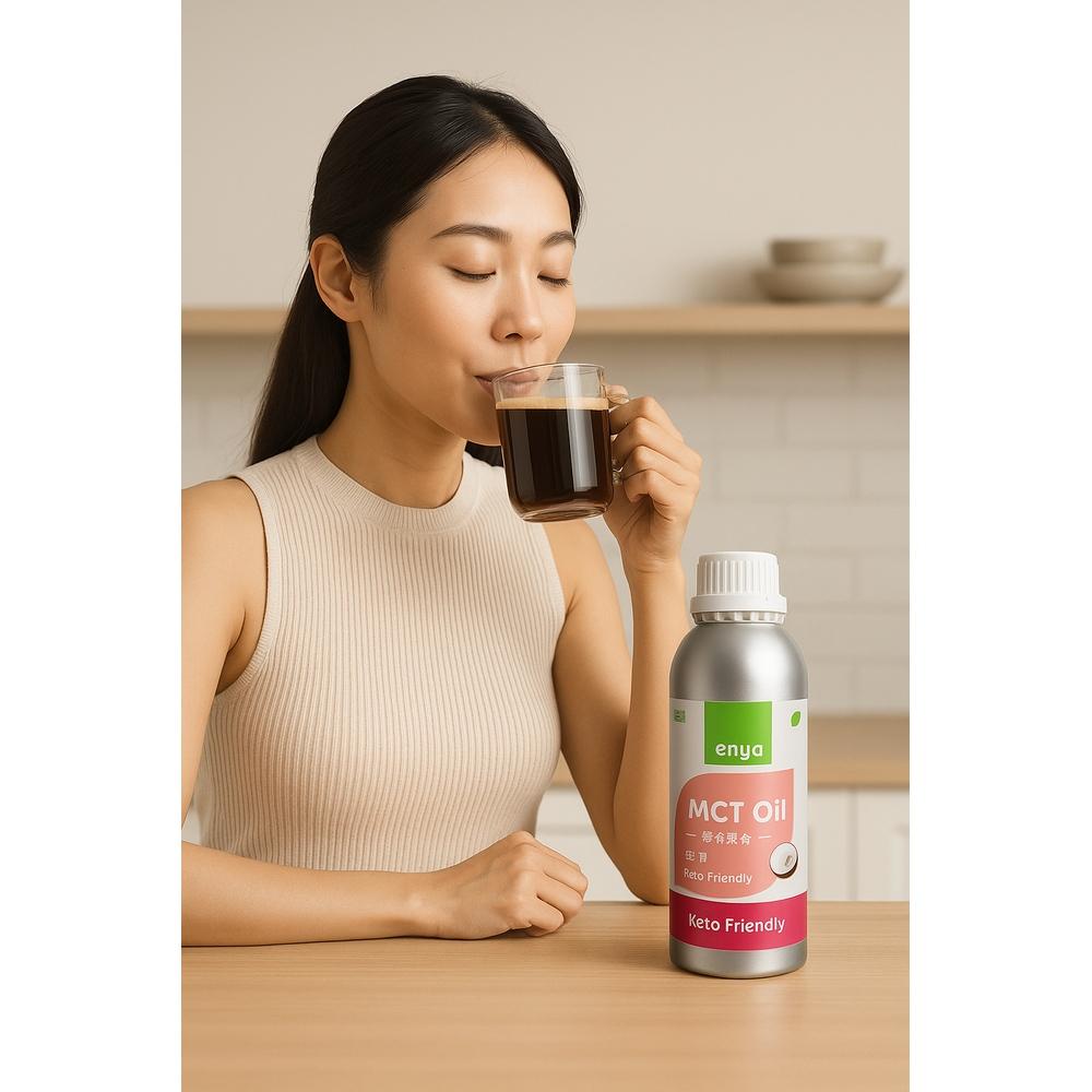 enya 恩亞 中鏈三酸甘油酯 MCT油 1000ml/瓶 家庭號 MCT Oil 棕櫚油提煉 防彈咖啡專用【恩亞生活】-細節圖3