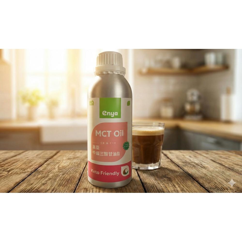 enya 恩亞 中鏈三酸甘油酯 MCT油 1000ml/瓶 家庭號 MCT Oil 棕櫚油提煉 防彈咖啡專用【恩亞生活】-細節圖4