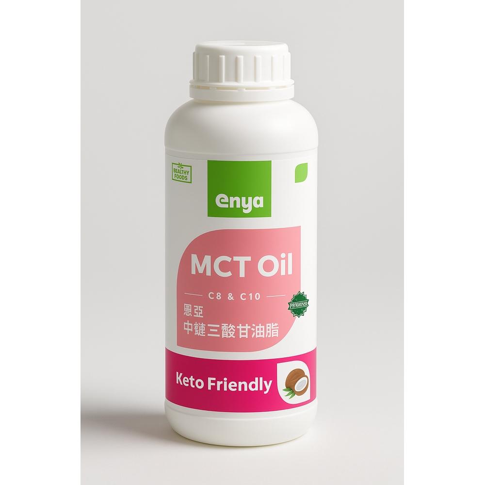 enya 恩亞 中鏈三酸甘油酯 MCT油 1000ml/瓶 家庭號 MCT Oil 棕櫚油提煉 防彈咖啡專用【恩亞生活】-細節圖6