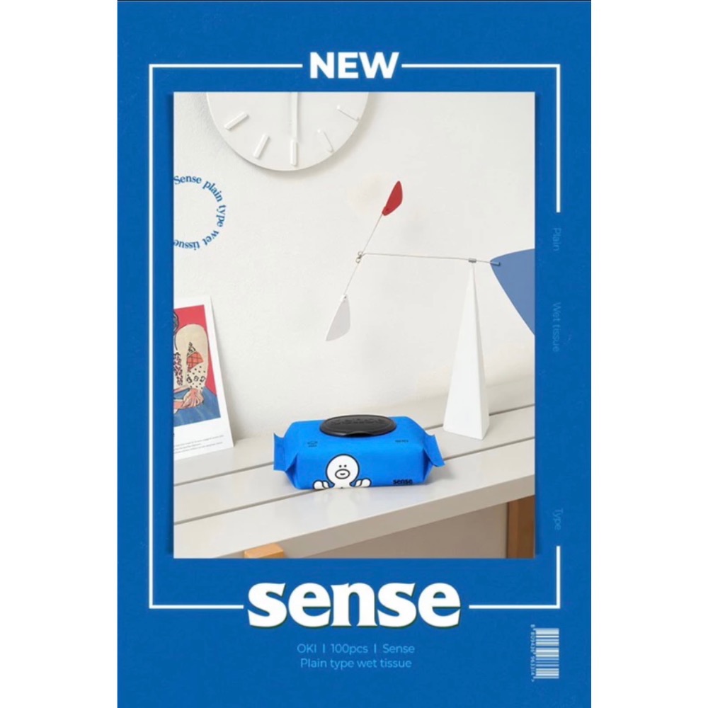 蘿絲車庫：現貨 可愛小章魚圖案 sense 掀蓋式濕紙巾 100抽/10包-細節圖2