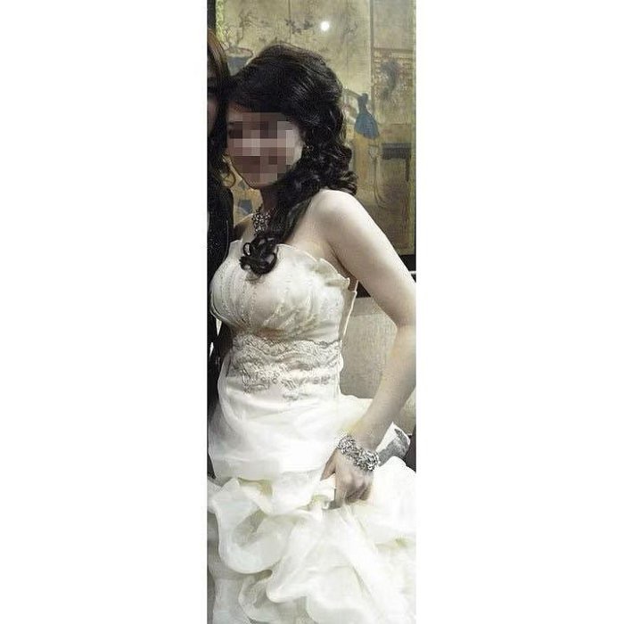 蘿絲車庫：二手 婚紗禮服 裙擺大捲尾 台中西屯現貨-細節圖5