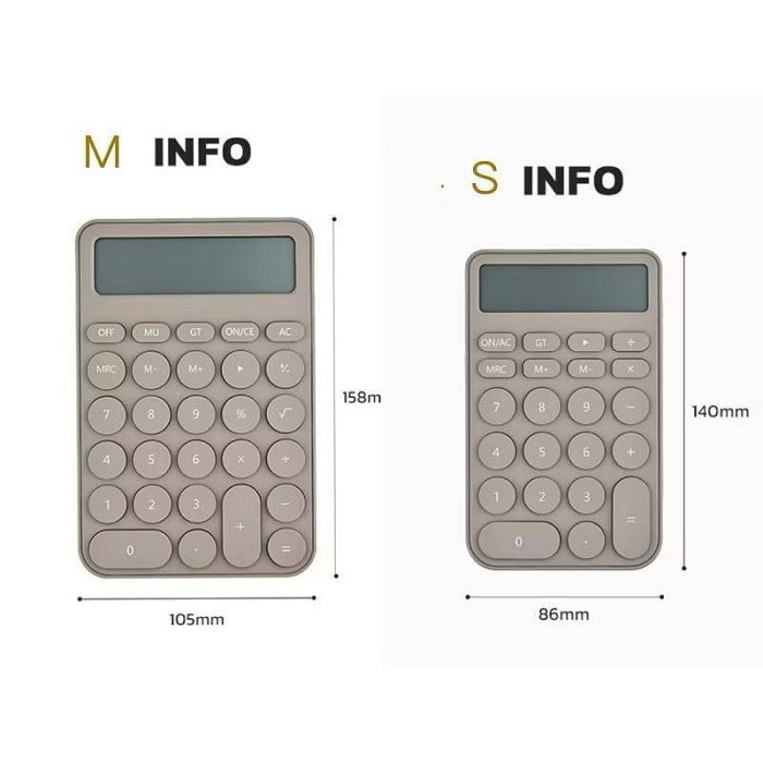 蘿絲車庫：代購韓國直送🇰🇷高顏值 莫蘭迪色系 大地色 計算機 鼠尾草色/泥灰色/霧紫色-細節圖3