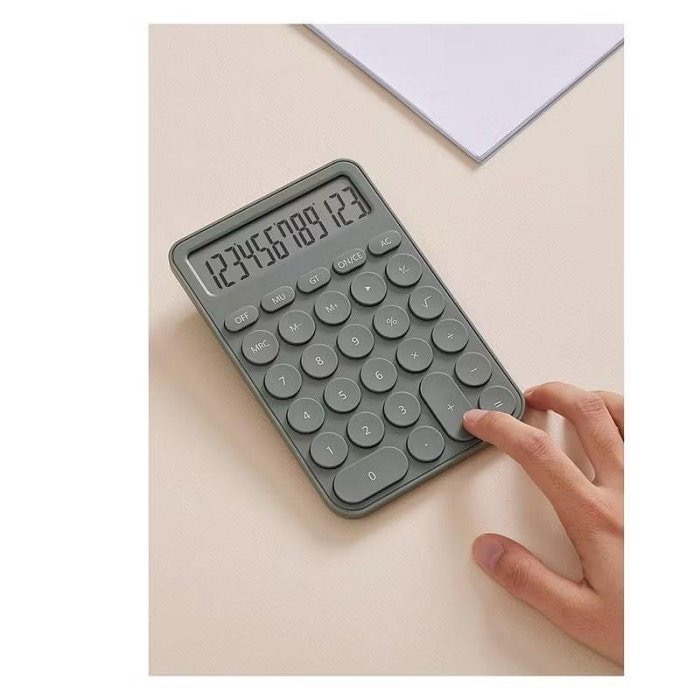 蘿絲車庫：代購韓國直送🇰🇷高顏值 莫蘭迪色系 大地色 計算機 鼠尾草色/泥灰色/霧紫色-細節圖6