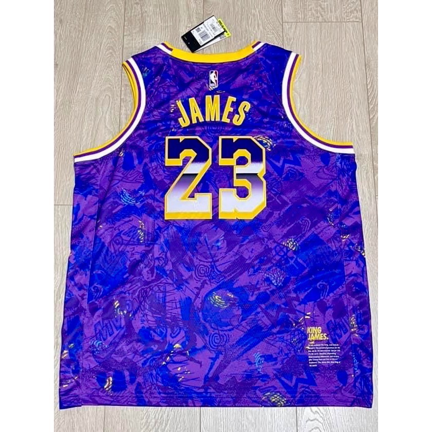 全新 NIKE LA Lakers 湖人 Lebron James 湖人 MVP Select 球衣 2XL-細節圖2