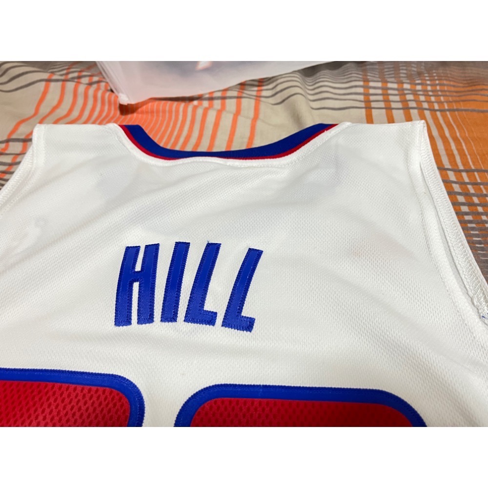 Adidas R30 LA Clippers 快艇 Grant Hill 希爾 經典主場白球衣 S-細節圖9