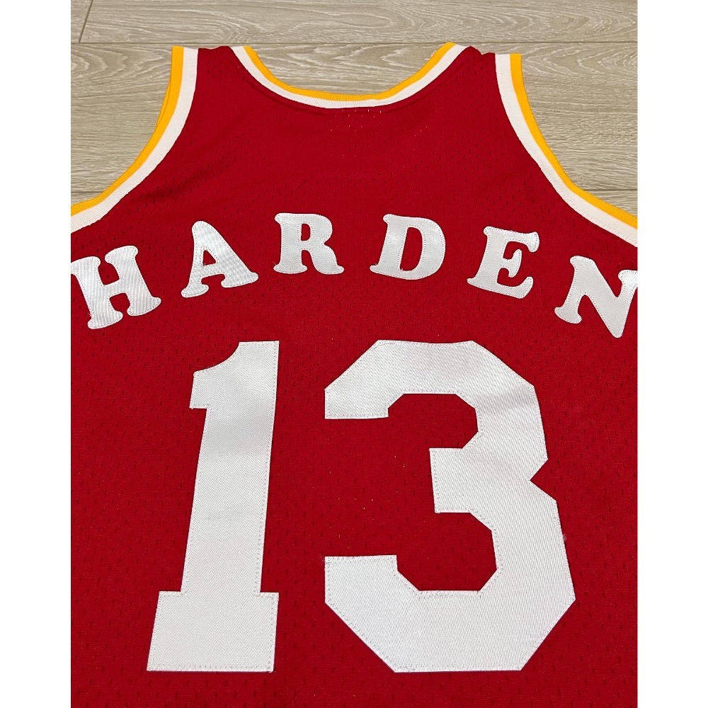 客製 翻玩 Mitchell&Ness Houston Rockets 火箭 James Harden 復古球衣 L-細節圖4