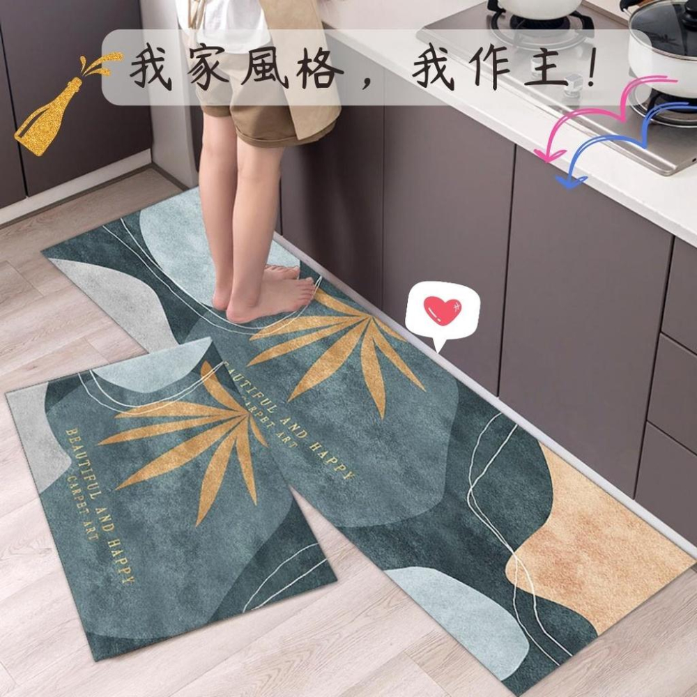 (台灣現貨/台灣賣家/品質把關) 地墊 廚房地墊 廚房長條地墊 廚房防水防滑地墊 腳踏墊-細節圖4