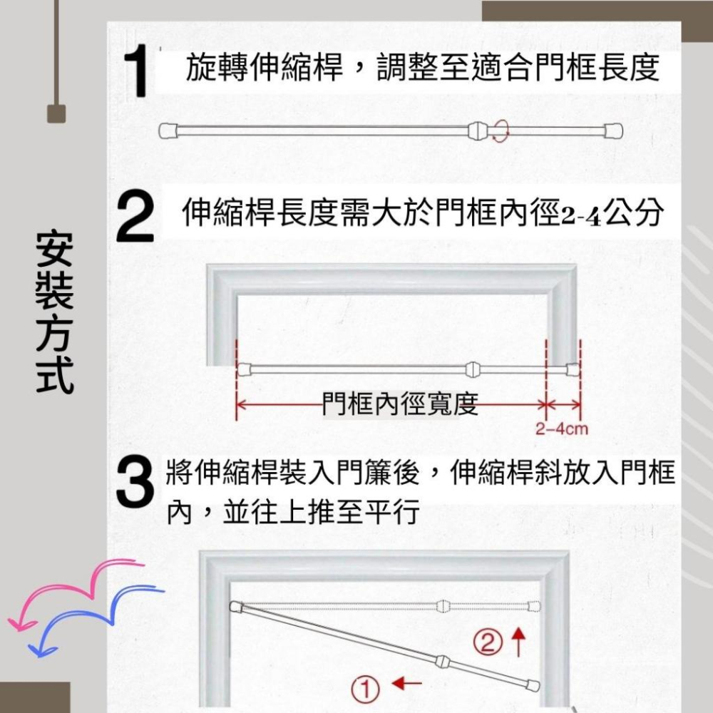 (台灣現貨/台灣賣家/品質把關)門簾 門簾布 風水門簾 風水簾 門簾二片式 穿桿式門簾 <可愛文字風門簾 >-細節圖7