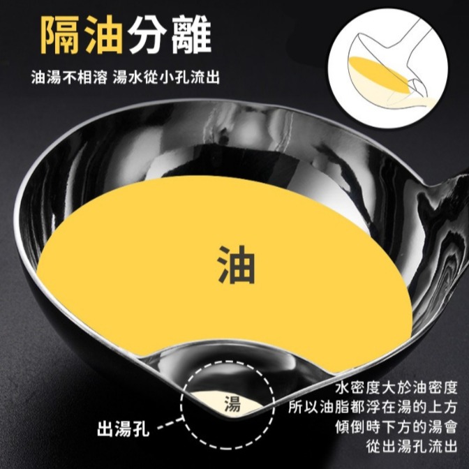 💖樂福科技💖 不鏽鋼油湯分離勺 304不銹鋼隔油勺 不鏽鋼鍋勺 油湯分離勺 濾油勺 隔油勺 濾渣勺 油湯分離-細節圖8