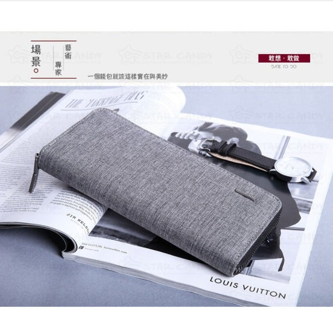 💖樂福科技💖 牛津布長夾 送禮盒 長夾手拿包 可放5.5吋手機 手機包 長夾 錢包 手拿包 零錢包 男夾-細節圖7