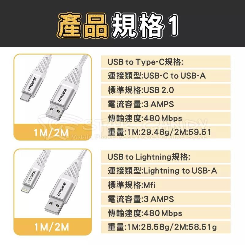 💖樂福科技💖 PD認證快充線 OtterBox PD快充線 台灣現貨 3年保固 1米2米1.8米 傳輸線 蘋果 安卓-細節圖5