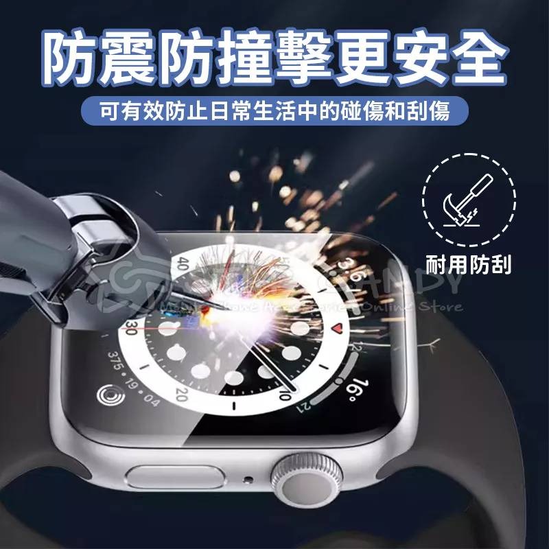 💖樂福科技💖 Apple Watch 3D曲面全膠滿版保護貼 手錶保護貼 玻璃貼 適用40 41 42 44 45-細節圖5