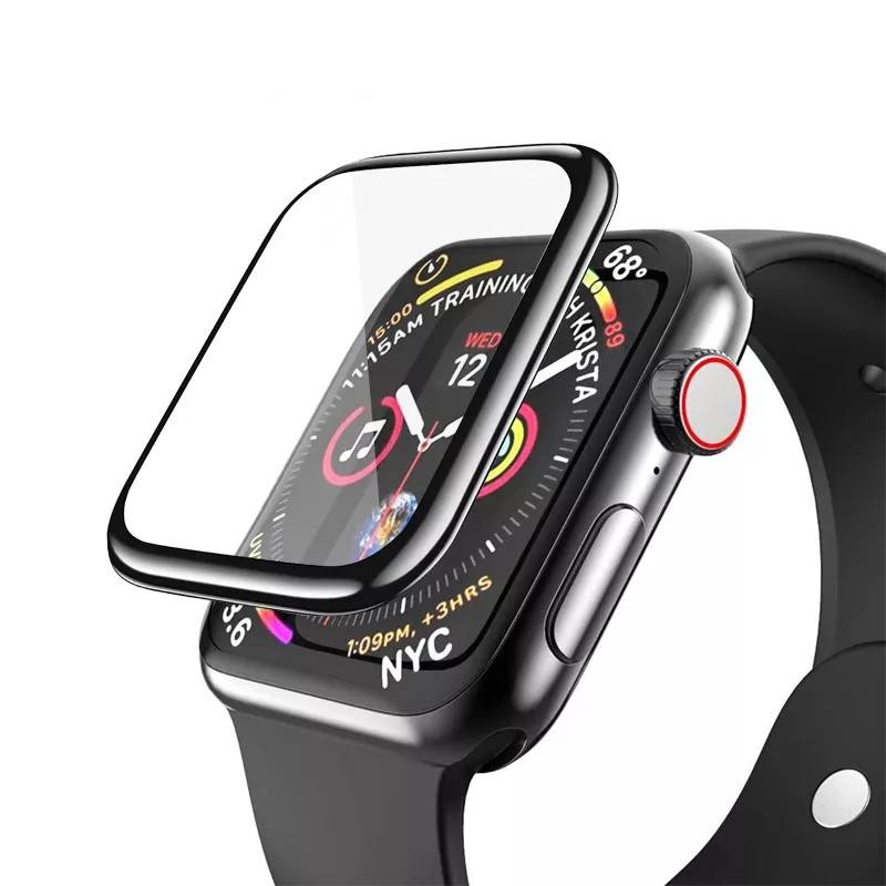 💖樂福科技💖 Apple Watch 3D曲面全膠滿版保護貼 手錶保護貼 玻璃貼 適用40 41 42 44 45-細節圖9