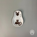 【貓咪醬料盤】賓士貓 三花貓 暹羅貓 造形醬料盤 小碟子 陶瓷碟-規格圖4