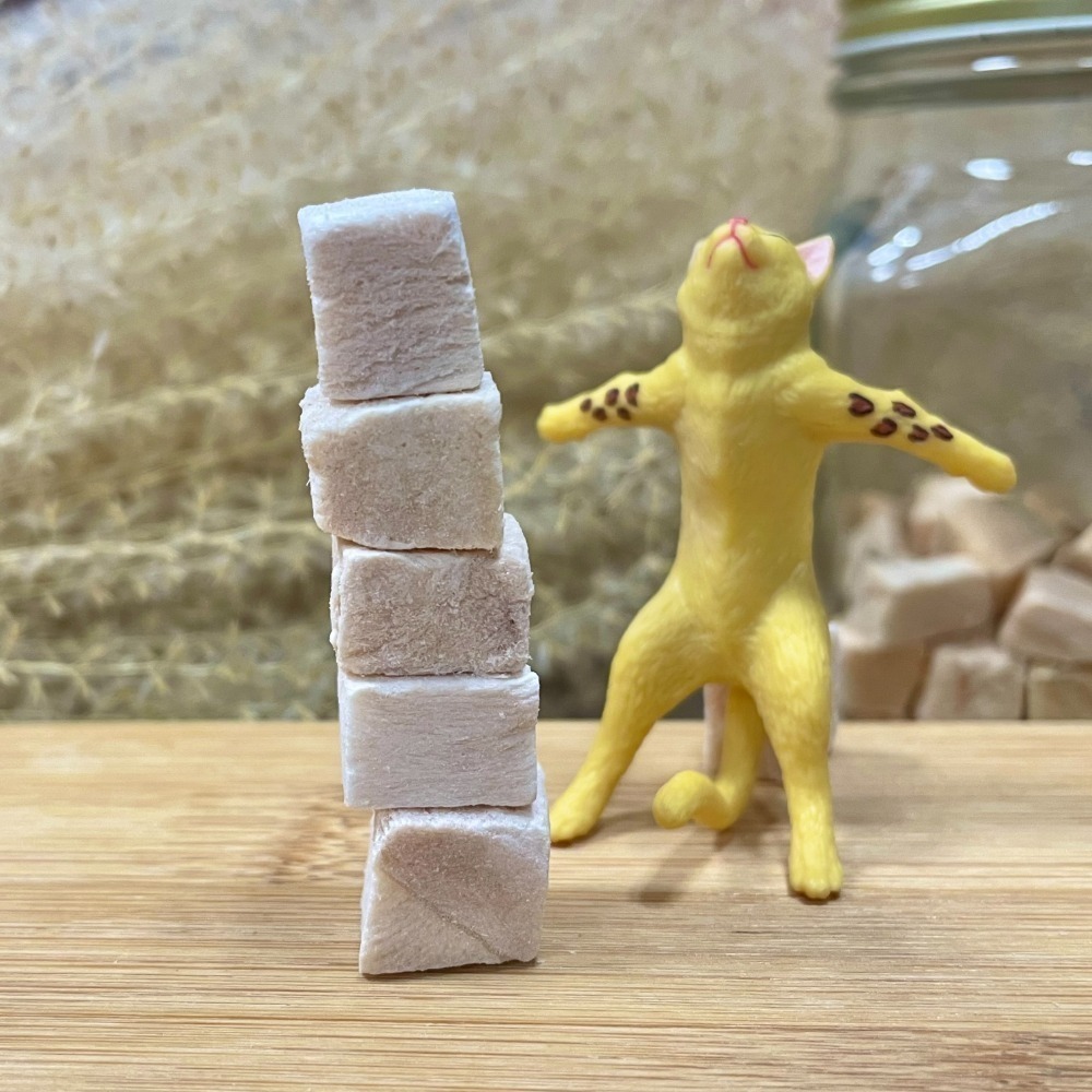 【朵家毛食堂】雞肉塊 冷凍乾燥 凍乾 氣冷雞 雞肉凍乾 寵物零食 貓零食 寵物凍乾 100%台灣生產  檢驗合格-細節圖3