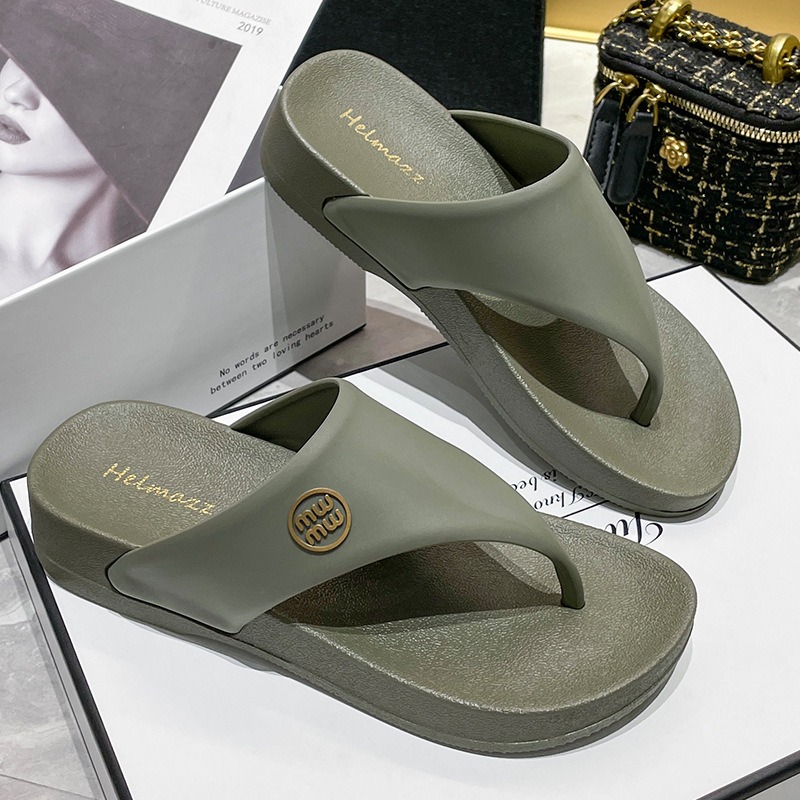 多色可選♥️全防水👍超輕量厚底夾腳拖鞋 厚底夾腳拖鞋 防水防臭止滑 沙灘拖鞋 外出拖鞋 人字拖鞋 QQ3883-規格圖7