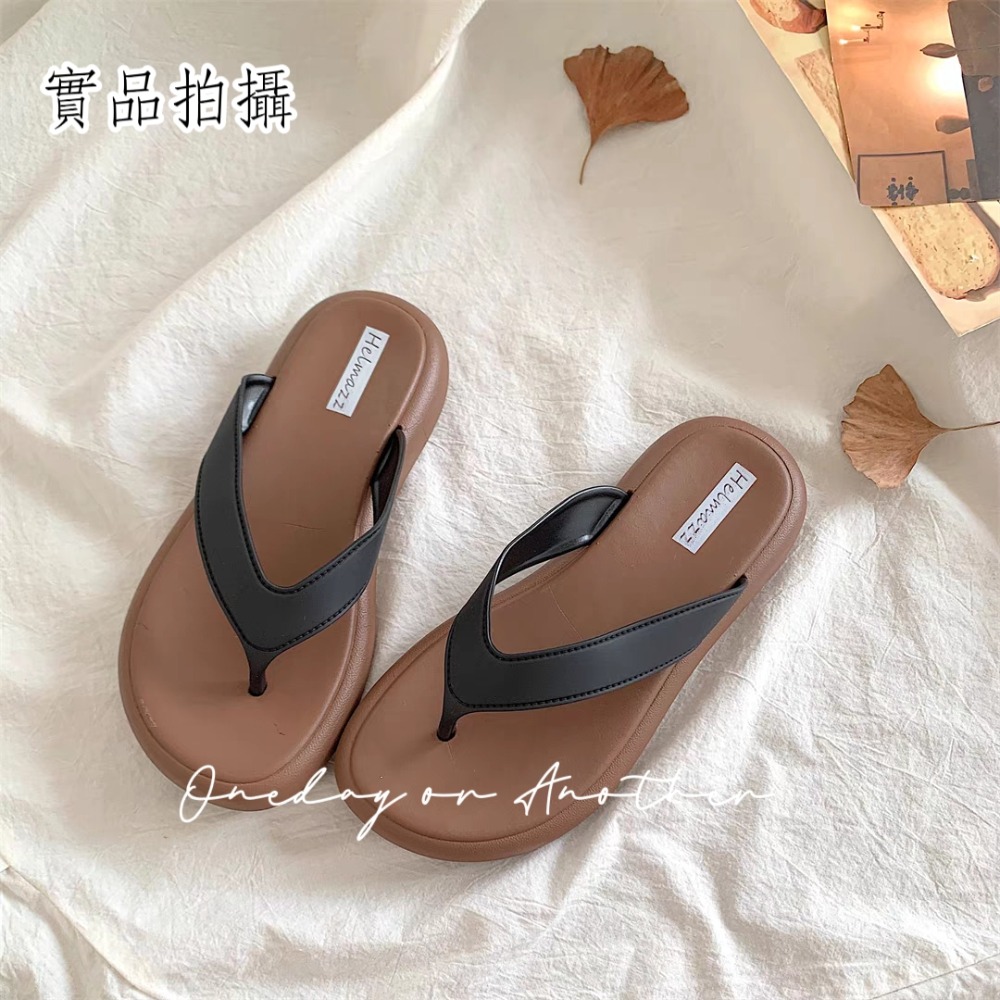 全防水♥️厚底夾腳拖鞋 防水止滑 人字拖 夾腳拖 沙灘鞋 人字拖鞋 女生拖鞋 厚底人字拖 外出拖鞋 人字拖鞋QQ3882-規格圖7