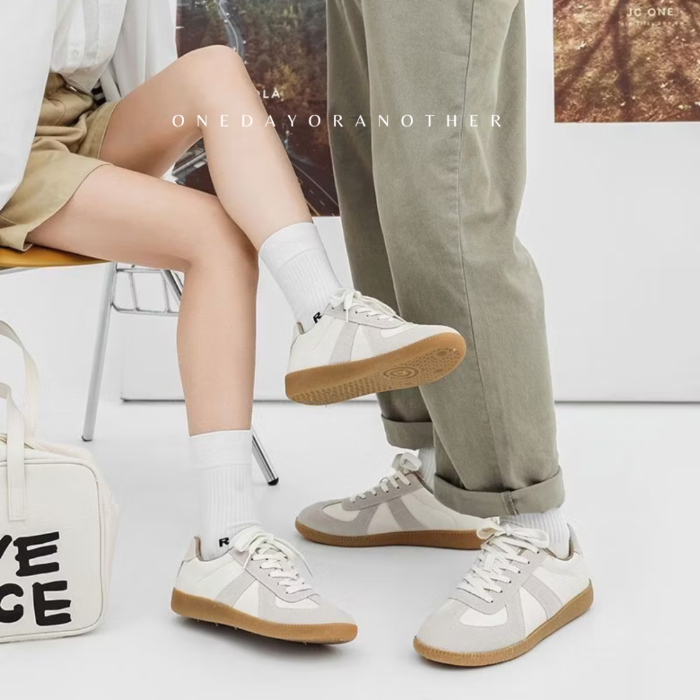 大尺碼36-44 韓國東大門 德訓小白鞋 韓版ins潮 情侶款 舒適透氣 軟底 小白鞋 網美鞋 帆布鞋 平底鞋 D02W-細節圖3