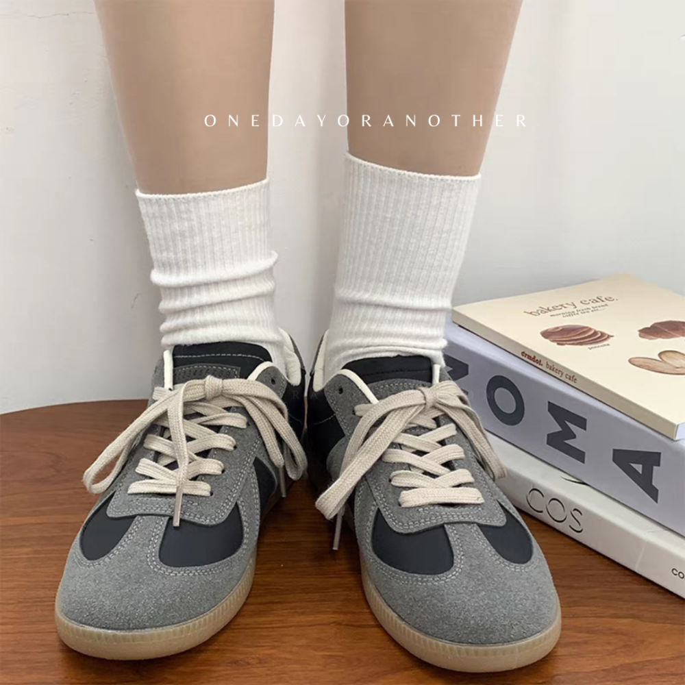 大尺碼36-44 韓國東大門 德訓小白鞋 韓版ins潮 情侶款 舒適透氣 軟底 小白鞋 網美鞋 帆布鞋 平底鞋 D02W-細節圖8