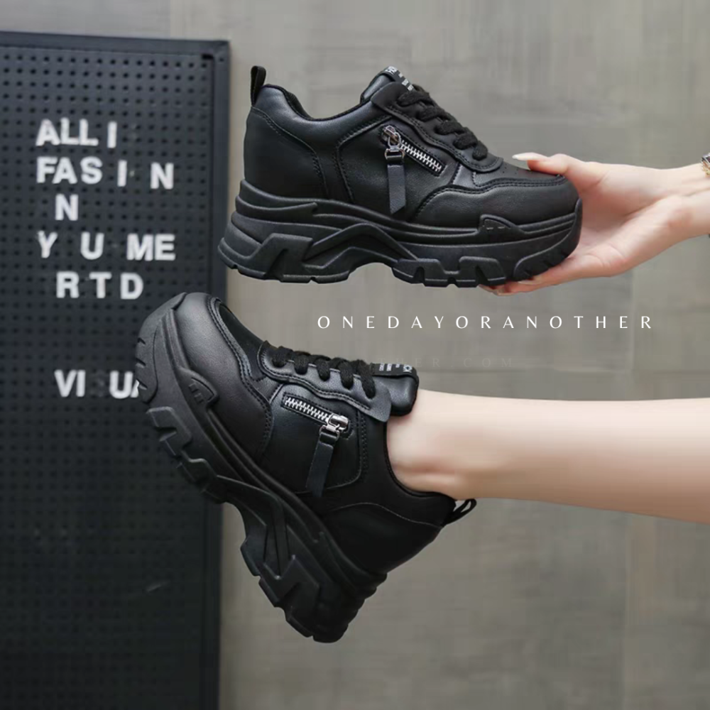 大長腿必備隱形內增高厚底老爹鞋 厚底鞋 增高鞋 老爹鞋 休閒鞋 運動鞋 7.5cm厚底內增老爹鞋 休閒鞋小白鞋 3010-細節圖5