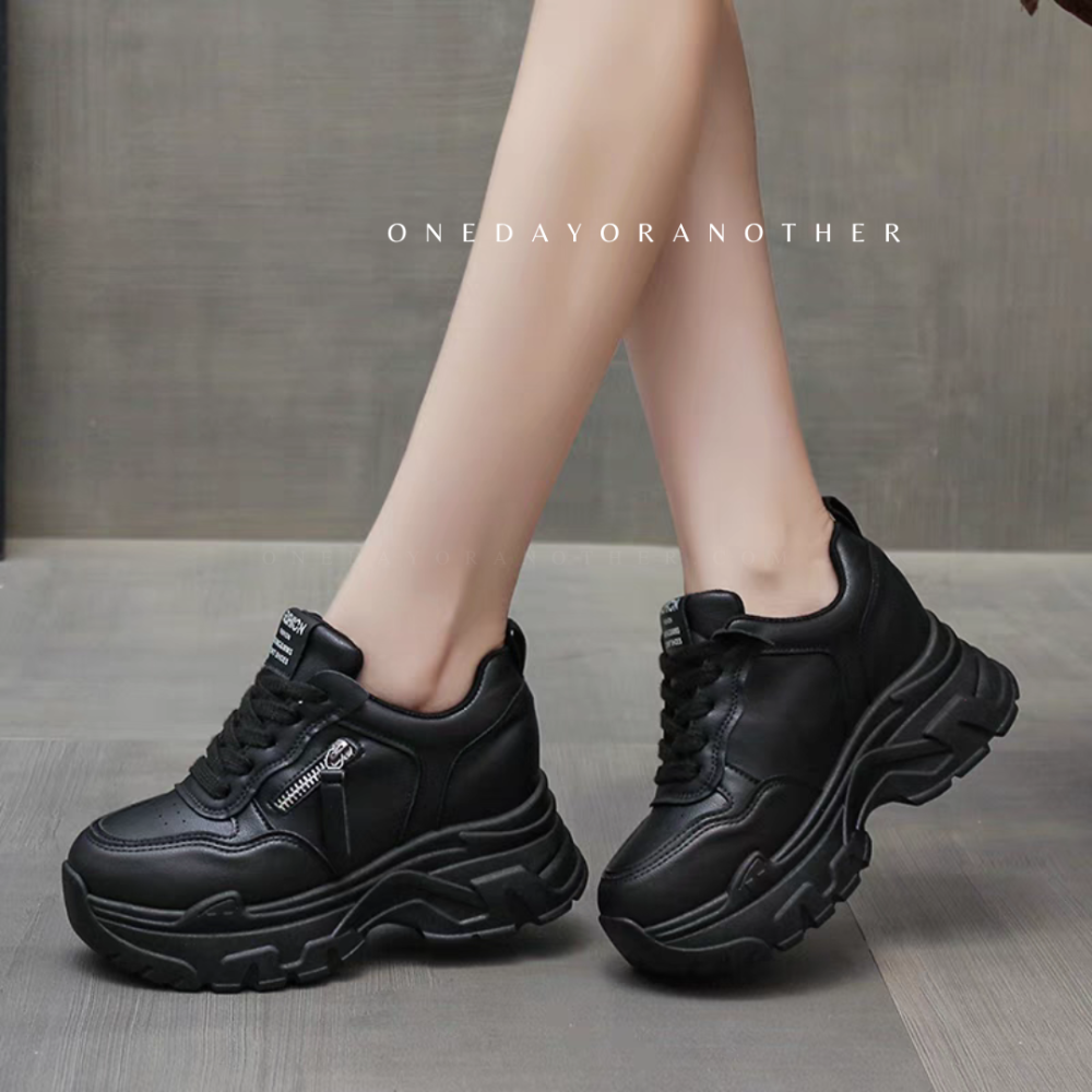 大長腿必備隱形內增高厚底老爹鞋 厚底鞋 增高鞋 老爹鞋 休閒鞋 運動鞋 7.5cm厚底內增老爹鞋 休閒鞋小白鞋 3010-細節圖6