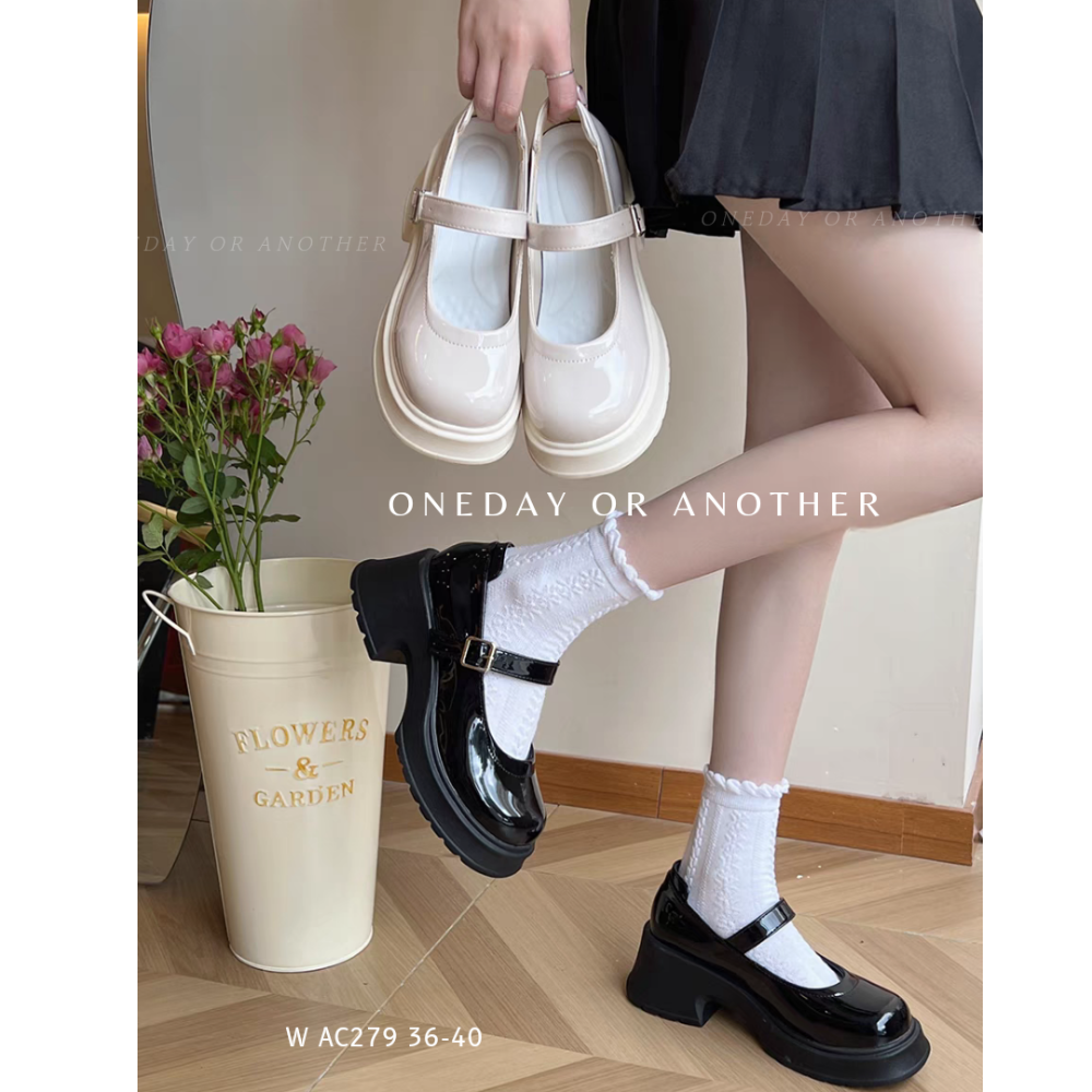 輕量經典復古樂福鞋 大粗跟厚底 休閒鞋 方頭紳士鞋 皮鞋 小皮鞋 復古英倫風 包鞋 厚底鞋 樂福鞋 牛津鞋AC279-細節圖2