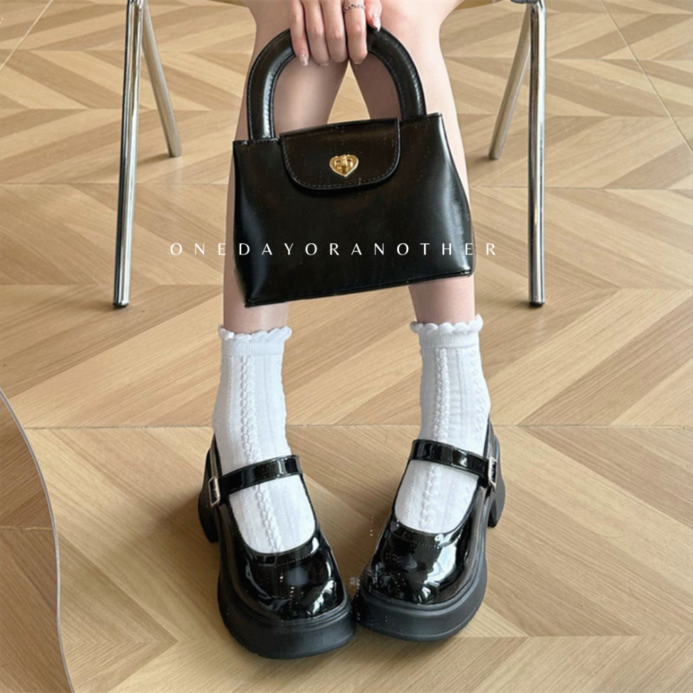 輕量經典復古樂福鞋 大粗跟厚底 休閒鞋 方頭紳士鞋 皮鞋 小皮鞋 復古英倫風 包鞋 厚底鞋 樂福鞋 牛津鞋AC279-細節圖4