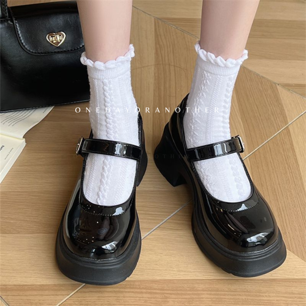 輕量經典復古樂福鞋 大粗跟厚底 休閒鞋 方頭紳士鞋 皮鞋 小皮鞋 復古英倫風 包鞋 厚底鞋 樂福鞋 牛津鞋AC279-細節圖5