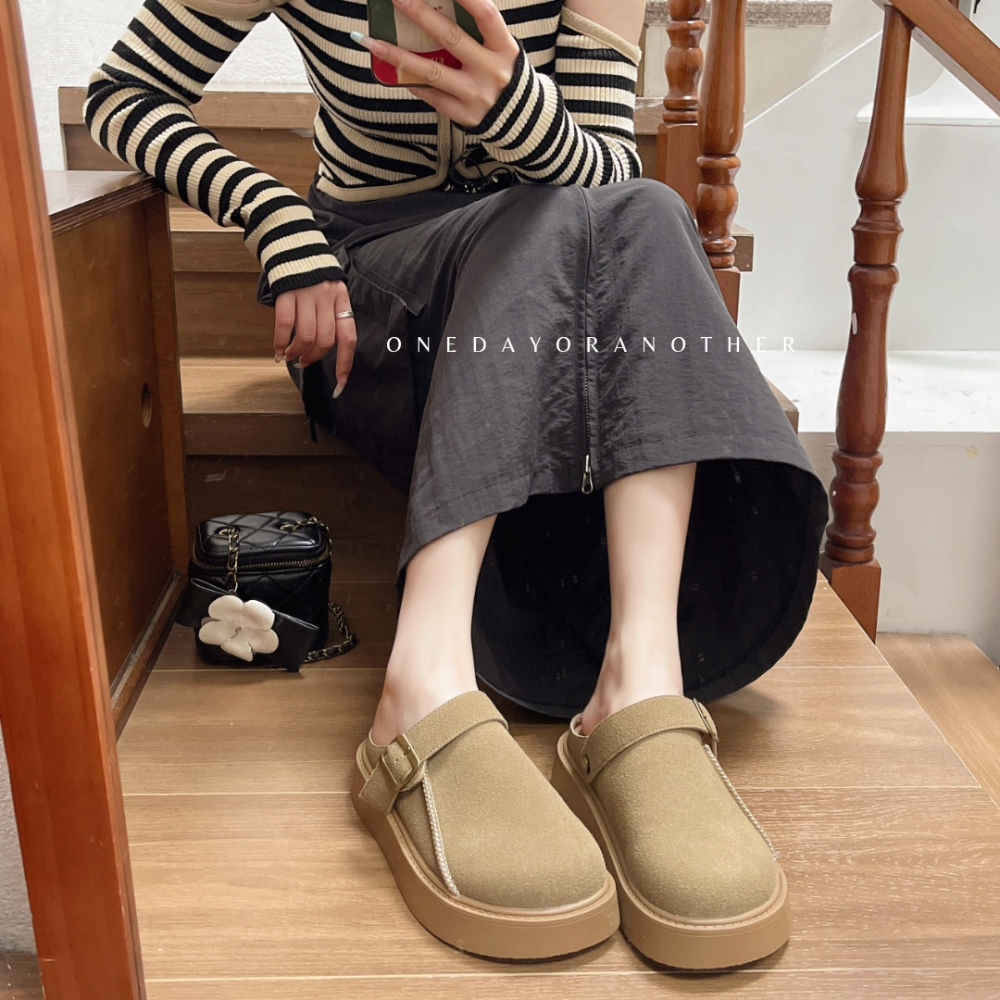 兩穿式推薦經典款勃肯鞋 半拖 拖鞋 軟底 半包柏肯包鞋 拖鞋 居家拖鞋 室內外穿 止滑拖鞋 包頭涼拖鞋 厚底拖鞋5625-細節圖6