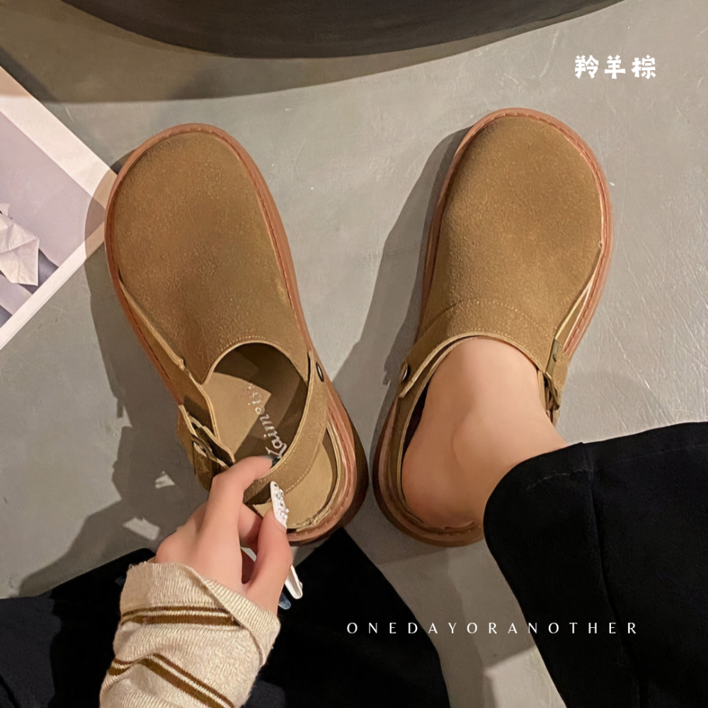兩穿式推薦經典款勃肯鞋 半拖 拖鞋 軟底 半包柏肯包鞋 拖鞋 居家拖鞋 室內外穿 止滑拖鞋 包頭涼拖鞋 厚底拖鞋5625-細節圖9