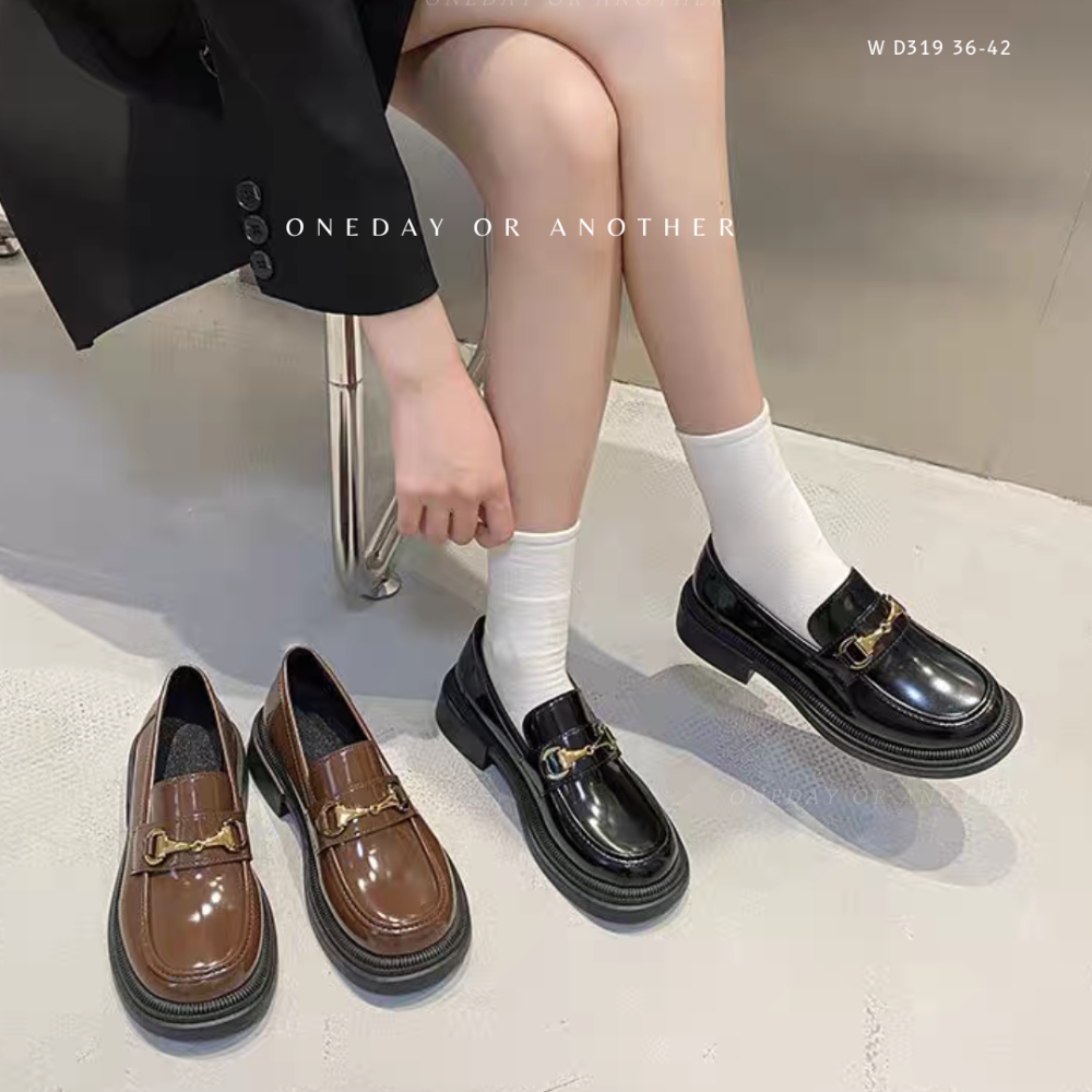 大尺碼36-42 粗跟小皮鞋 皮鞋 厚底鞋 大粗跟厚底 休閒鞋 方頭紳士鞋 復古英倫風 牛津鞋 上班鞋 包鞋 D319-細節圖2