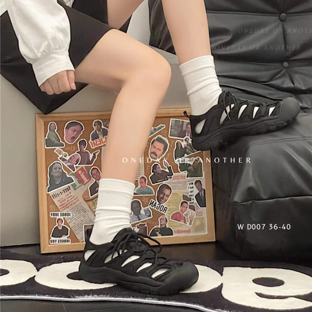 現貨 繃帶涼鞋 繃帶鞋 涼鞋 登山鞋 戶外涼鞋 包鞋 編織鞋 洞洞鞋 透氣 羅馬涼鞋 懶人鞋 沙灘鞋 防滑 D007-細節圖2