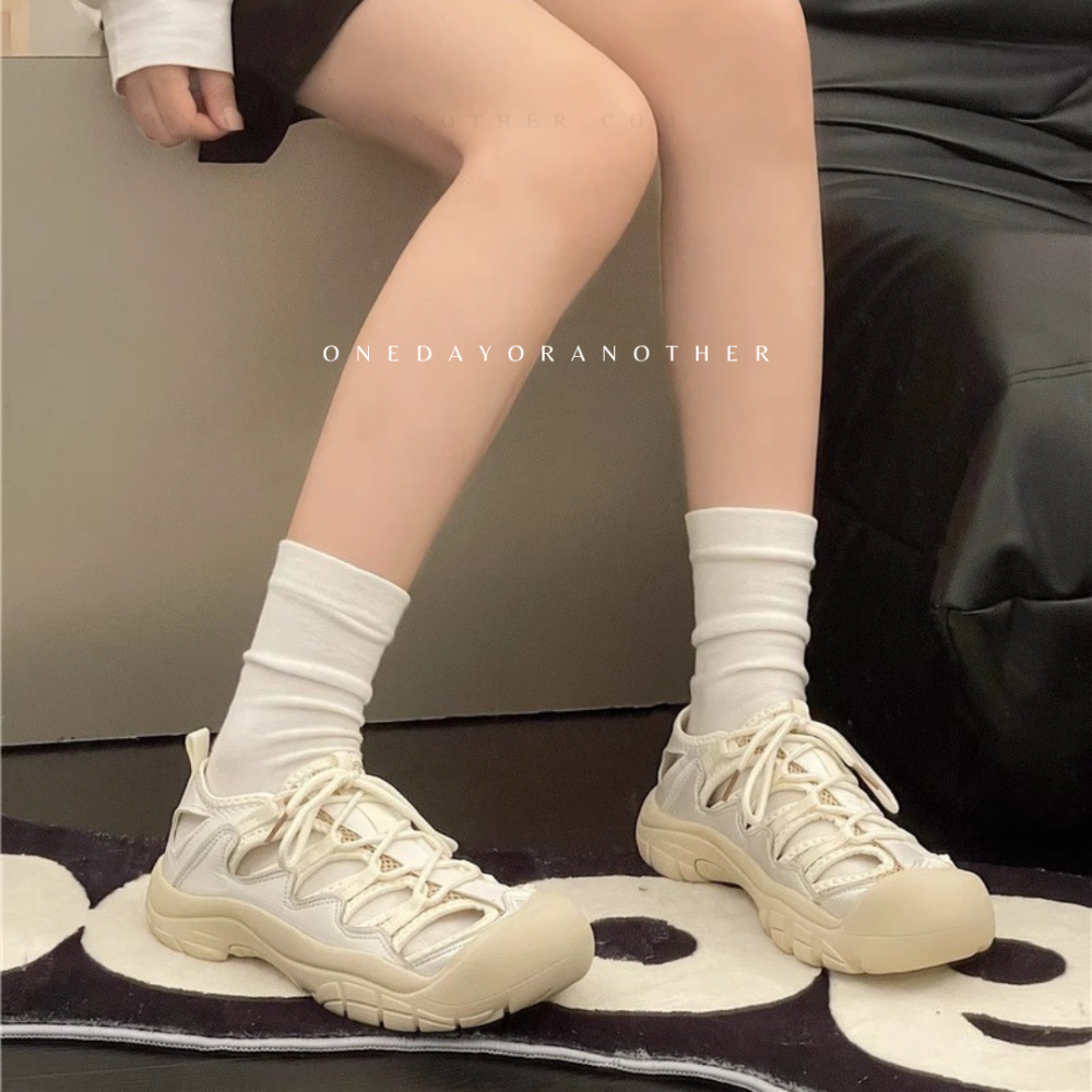 現貨 繃帶涼鞋 繃帶鞋 涼鞋 登山鞋 戶外涼鞋 包鞋 編織鞋 洞洞鞋 透氣 羅馬涼鞋 懶人鞋 沙灘鞋 防滑 D007-細節圖7